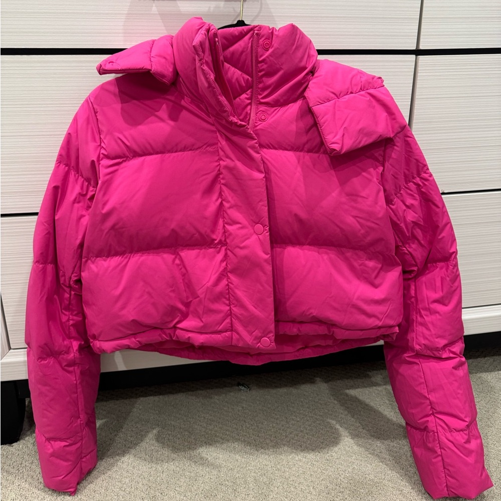 Lululemon crop puffer jacket